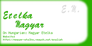 etelka magyar business card